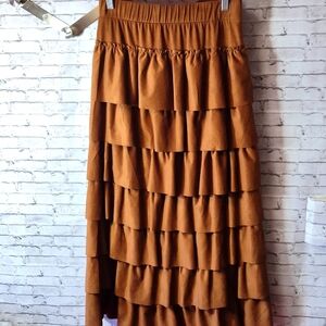 Soft Surroundings Faux Suede Skirt